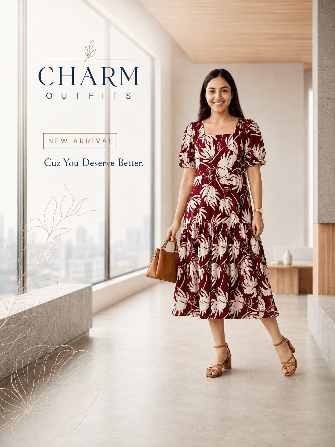 Sapphire Bloom Maxi Dress